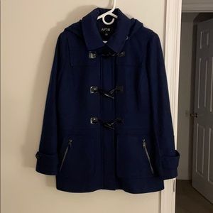 Navy blue pea coat
